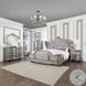 Ariadne Velvet and Antique Platinum Upholstered Bedroom Set