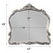 Ariadne Antique Platinum Arched Dresser Mirror