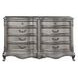 Ariadne Antique Platinum 8 Drawer Dresser