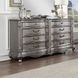 Ariadne Antique Platinum 8 Drawer Dresser