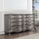 Ariadne Antique Platinum 8 Drawer Dresser