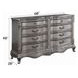 Ariadne Antique Platinum 8 Drawer Dresser