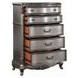 Ariadne Antique Platinum 5 Drawer Chest