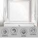 Casilda White Square Dresser Mirror