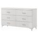 Casilda White 6 Drawer Dresser