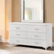 Casilda White 6 Drawer Dresser