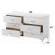 Casilda White 6 Drawer Dresser