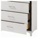 Casilda White 5 Drawer Chest