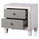 Katia Rustic Gray and Weathered White 2 Drawer Nightstand