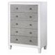 Katia Rustic Gray and Weathered White 5 Drawer Chest