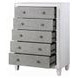Katia Rustic Gray and Weathered White 5 Drawer Chest