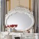 Vanaheim Antique White Oval Dresser Mirror
