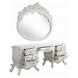 Vanaheim Antique White 7 Drawer Vanity Desk