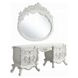 Vanaheim Antique White 7 Drawer Vanity Desk