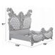 Valkyrie Antique Platinum King Upholstered Panel Bed