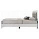 Casilda Gray and White King Upholstered Panel Bed with LED