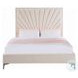 Faiz Beige Velvet Queen Upholstered Bed