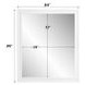 Gaines White Rectangular Dresser Mirror
