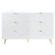 Gaines White 6 Drawer Dresser