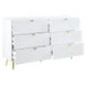 Gaines White 6 Drawer Dresser