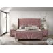 Salonia Pink Velvet Upholstered Platform Bedroom Set