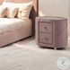 Salonia Pink Velvet 2 Drawer Nightstand