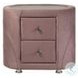 Salonia Pink Velvet 2 Drawer Nightstand
