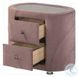 Salonia Pink Velvet 2 Drawer Nightstand