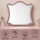 Salonia Pink Upholstered Arched Dresser Mirror