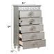 Varian Silver 5 Drawer Chest