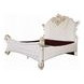 Vendome Cream and Antique Pearl King Upholstered Panel Bed