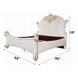 Vendome Cream and Antique Pearl King Upholstered Panel Bed