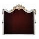 Vendome Beige and Antique Pearl King Upholstered Panel Bed with Nailhead Trim