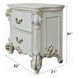 Vendome Antique Pearl 2 Drawer Nightstand