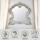 Vendome Antique Pearl Arched Wall Mirror