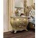 Cabriole Gold 3 Drawer Nightstand