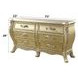 Cabriole Gold 6 Drawer Dresser