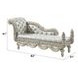 Sandoval Beige Upholstered 82" Accent Bench with Nailhead Trim