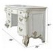 Vendome Antique Pearl 7 Drawer Vanity Desk