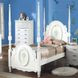 Flora White Youth Poster Bedroom Set