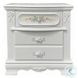 Flora White 2 Drawer Nightstand