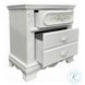Flora White 2 Drawer Nightstand