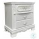 Flora White 2 Drawer Nightstand