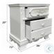 Flora White 2 Drawer Nightstand