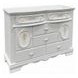 Flora White 6 Drawer Dresser