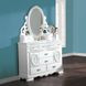 Flora White 6 Drawer Dresser
