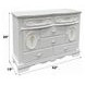 Flora White 6 Drawer Dresser
