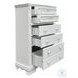 Flora White 5 Drawer Chest