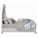 Florian Gray and Antique White Queen Upholstered Panel Bed