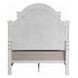 Florian Gray and Antique White Queen Upholstered Panel Bed